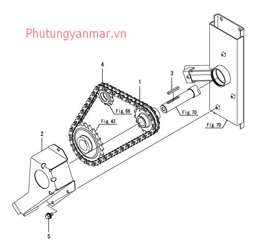 Xích truyền động gặt 1